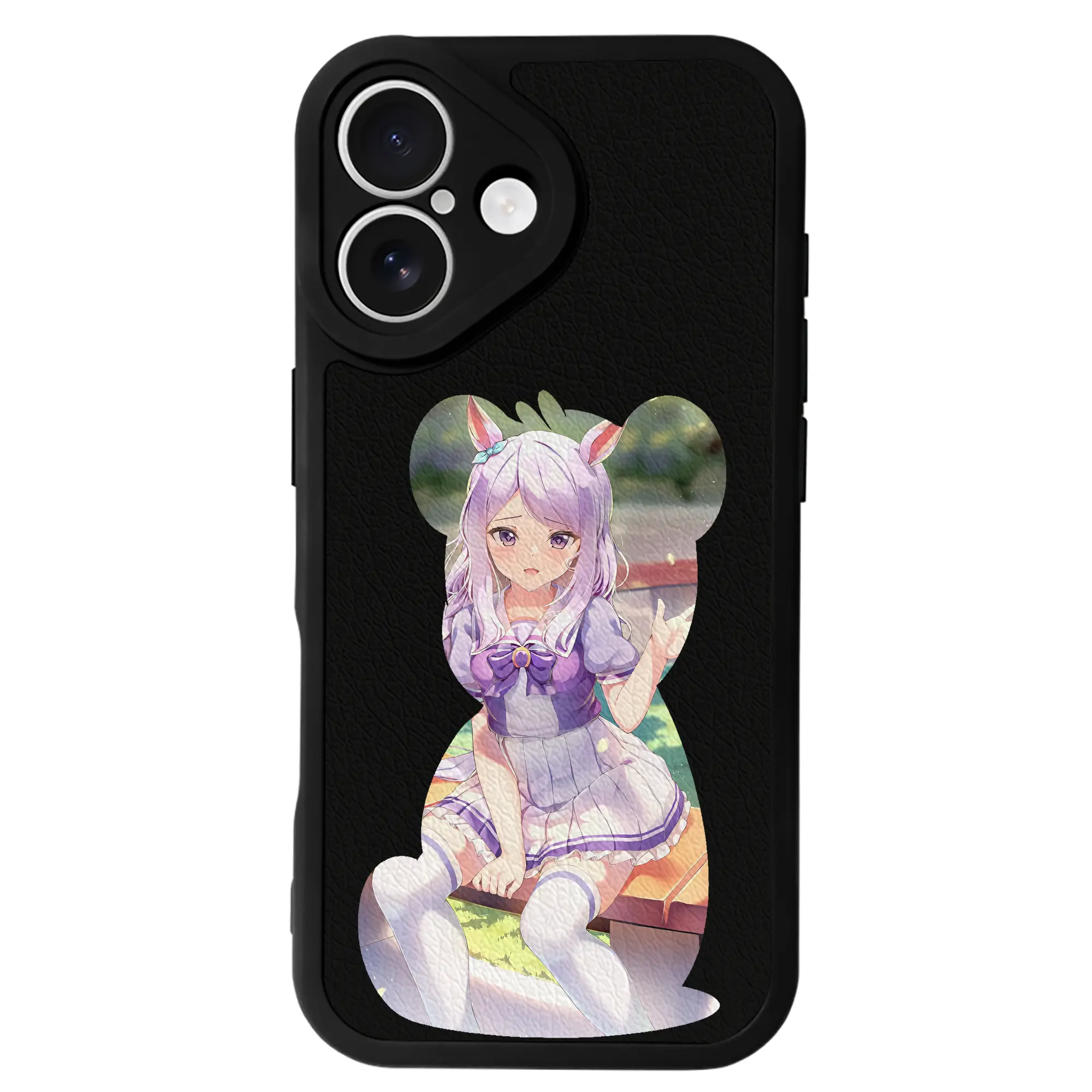 ウマ娘 プリティーダービー グッズ メジロマックイーン - IPhone 16シリーズ対応 ・ シリコンスマホケース ・ レザー調 ・ 高精度フィット ・ 耐衝撃 ・ ワイヤレス充電対応 ・ 精密カット